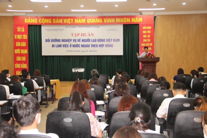 Quang cảnh buổi tập huấn diễn ra tại TP.HCM.
