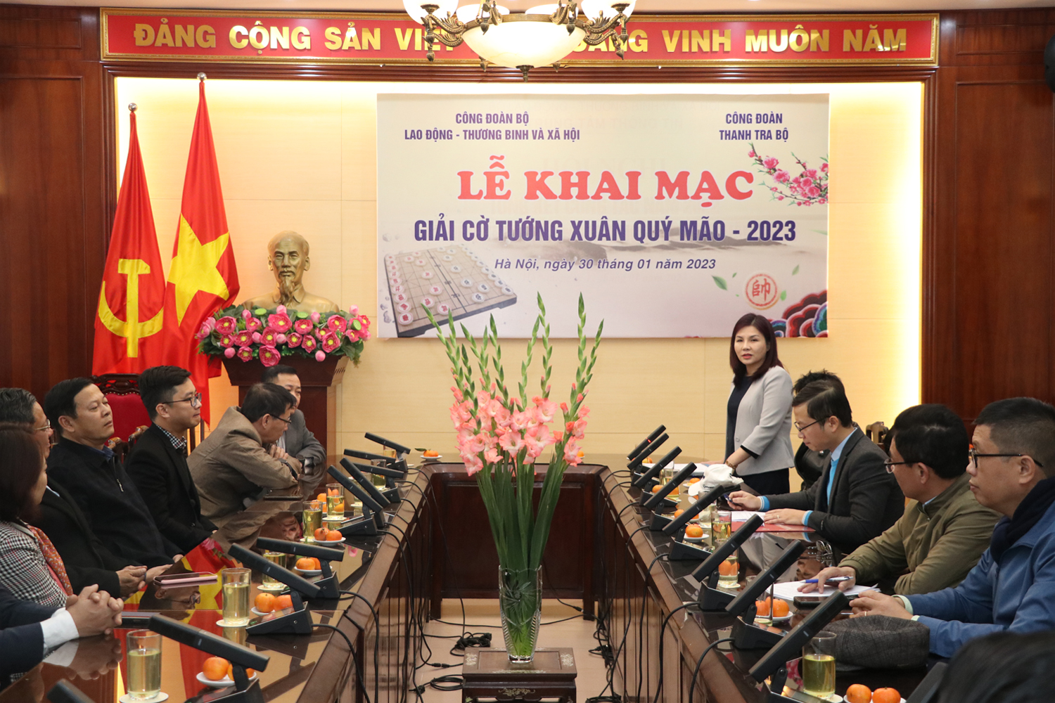 Giải Cờ tướng Xuân Quý Mão – 2023 cho công đoàn viên thuộc Bộ LĐTBXH