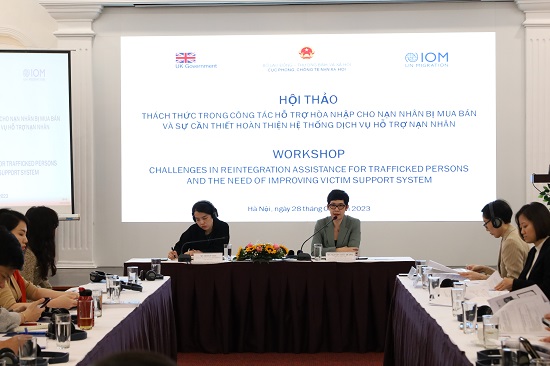 Tiếp tục hoàn thiện hệ thống dịch vụ hỗ trợ nạn nhân bị mua bán