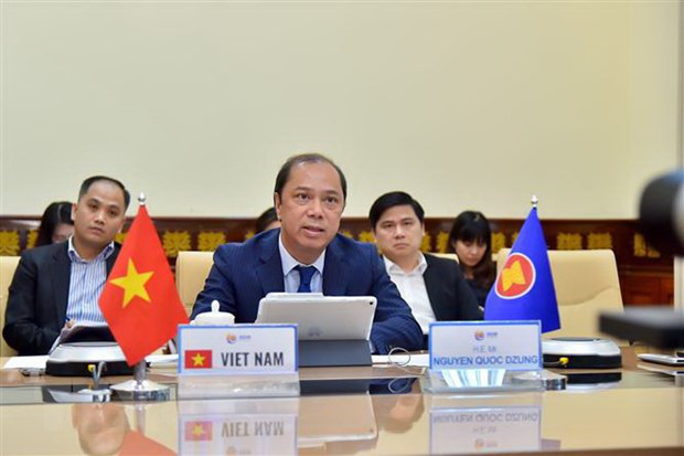 Quan chức cao cấp ASEAN cấp Thứ trưởng Ngoại giao họp trực tuyến - Ảnh 1. Quan chức cao cấp ASEAN cấp Thứ trưởng Ngoại giao họp trực tuyến - Ảnh 1.