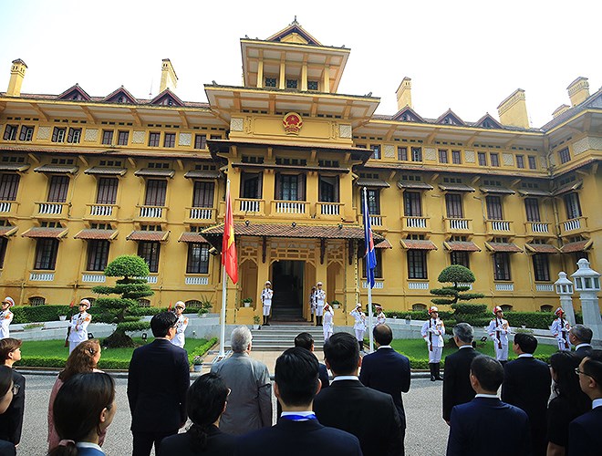 Lễ thượng cờ kỷ niệm 52 năm thành lập ASEAN  - Ảnh 2